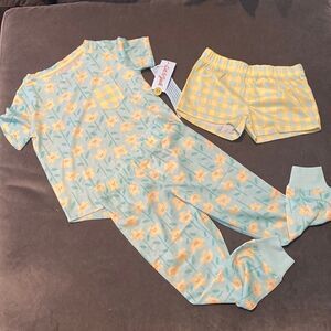 Kids Cat & Jack Pajama Sleep Set 3 Pieces Size XS (4/5) NWT